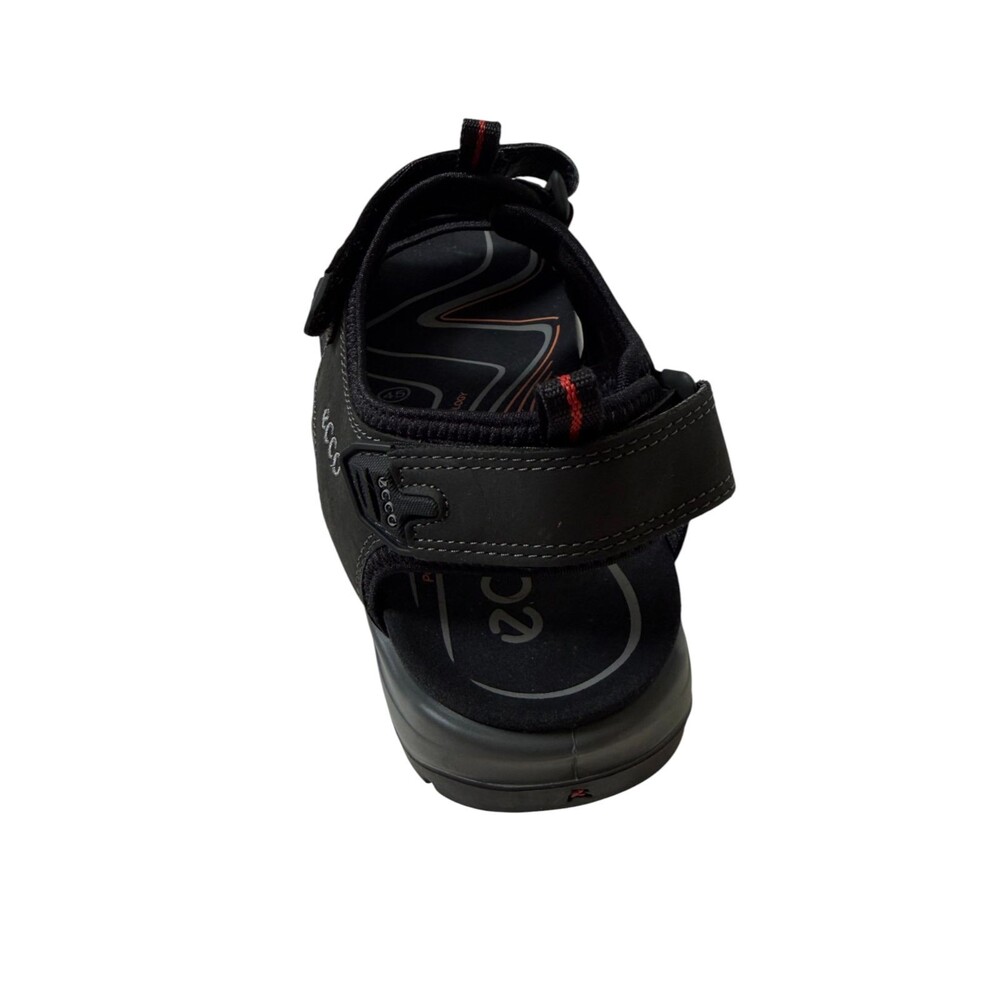 ECCO Offroad Black Nubuck Leather Sport Sandals Size 45 / Men's 11-11.5 - Picture 5 of 12